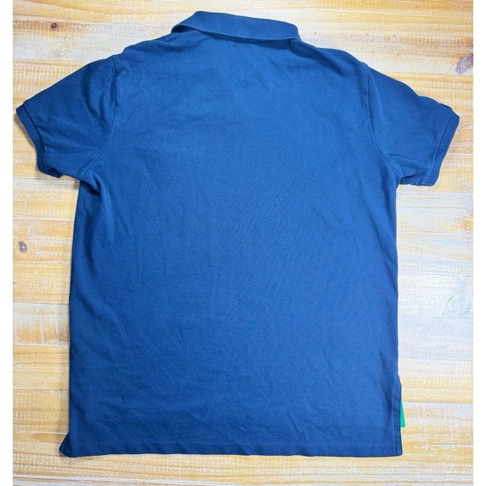 Polo By Ralph Lauren Big Pony Polo Shirt Mens Size L Navy Custom Fit 3 Logo - Picture 2 of 9